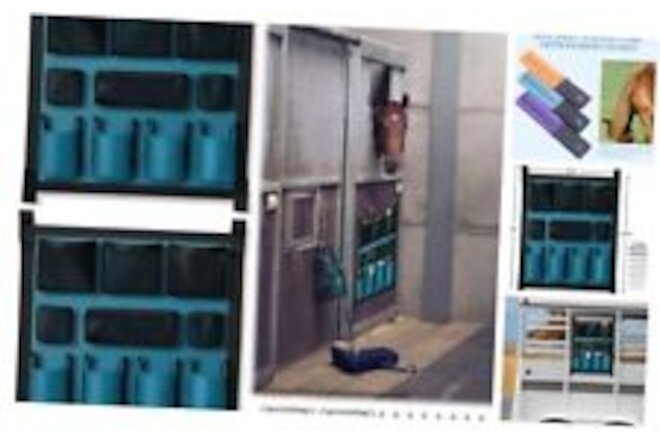 【Complimentary Mane Comb Stable Storage Bag Hanging Storage Pouch Stable 2 blue