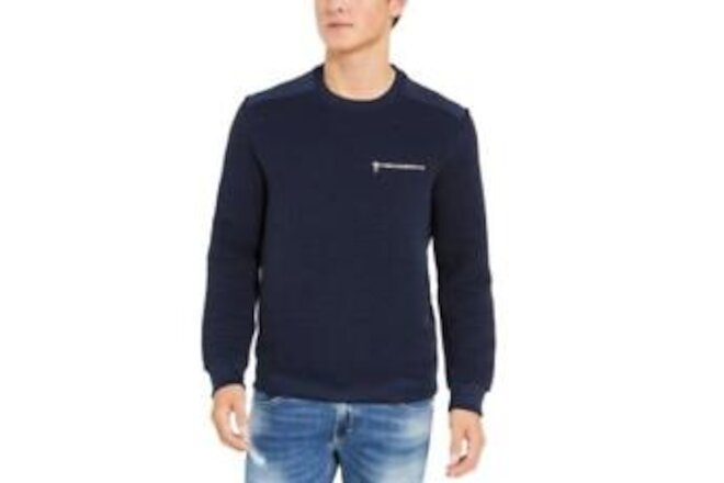 MSRP $80 Inc Men's Ozzy Zip-Pocket Sweatshirt Navy Size XL
