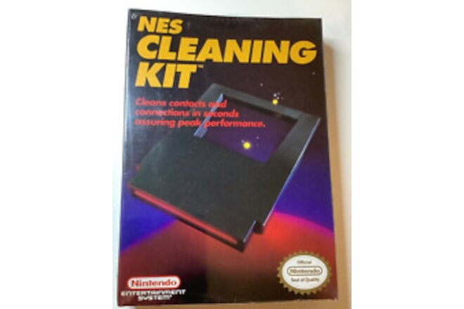 Nintendo Entertainment System Cleaning Kit NES NEW Factory Sealed,  1989