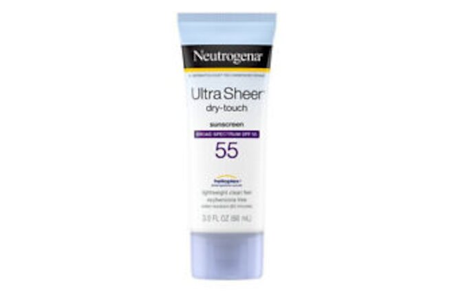 Neutrogena Ultra Sheer Dry-Touch Sunscreen Lotion SPF 55 3 oz