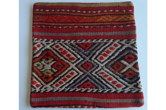 Vintage Turkish Kilim pillow cover (#99)