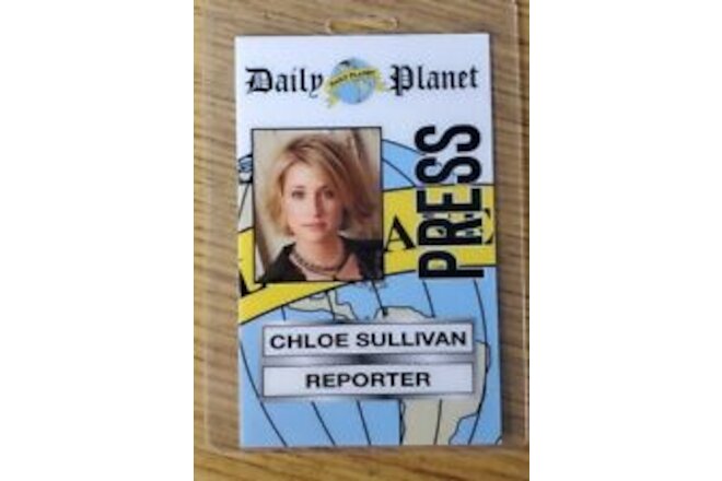 Superman Smallville ID Badge-Chloe Sullivan Daily Planet Reporter cosplay