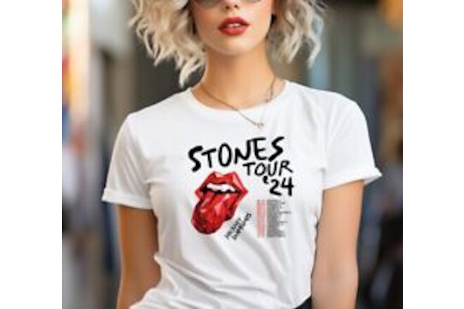 The Rolling Stones Hackney Diamonds Tour 2024 Schedule List T-Shirt, Tour Shirt