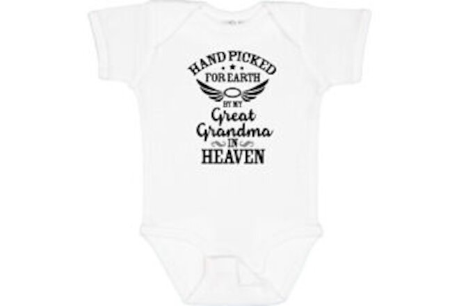 Inktastic Handpicked For Earth By My Great Grandma In Heaven Baby Bodysuit Halo
