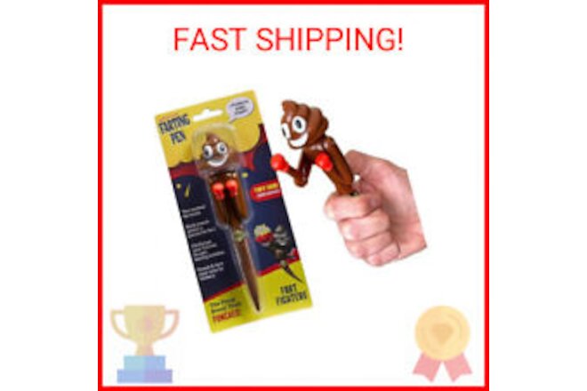 Farting Poop Boxer Pen with Punching Arms - Perfect Stocking Stuffers for Kids -