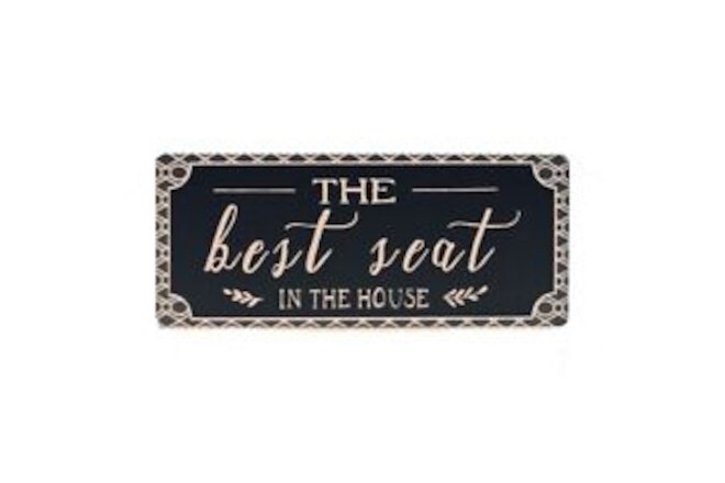 Funny Best Seat In House Rustic Metal Sign Man Cave Home Bar Bathroom Wall Decor
