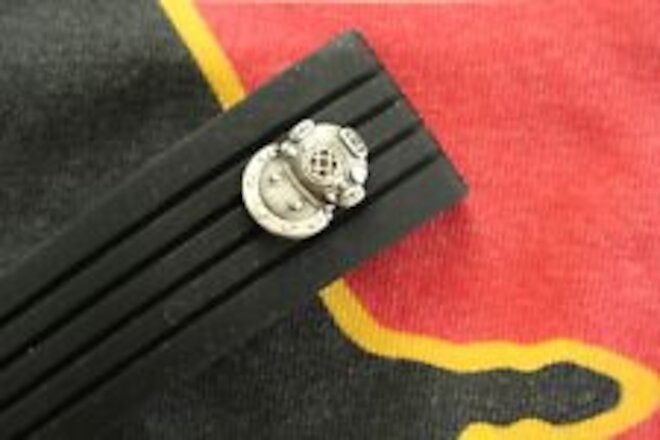 24MM MILITARY DIVER BLACK RUBBER HEAVY DUTY DEPLOYMENT WATCH BAND BUCKLE STRAP 1