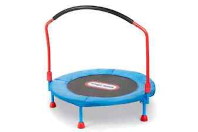 Easy Store 3' Trampoline Handlebar FUN FOR THE WHOLE FAMILY- Blue/Black/Red