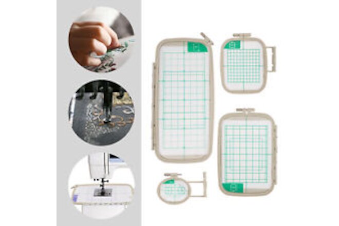 For Brother Sewing Machines Set Pe700,pe700ll,pe750d 4pc Set Embroidery Hoop