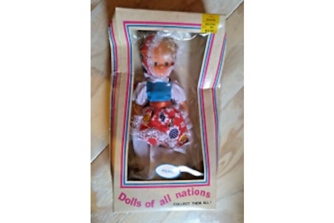 Dolls Of All Nations Poland #1052 in Box! VINTAGE! Hills Dept. Store Stock