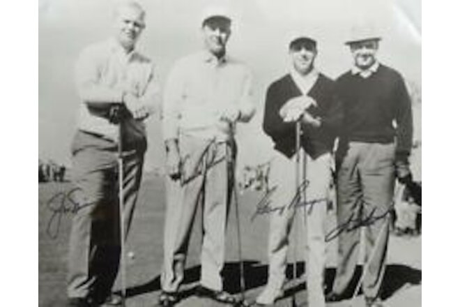 REPRINT - JACK NICKLAUS - PALMER - PLAYER - SNEAD Signed 8 x 10 Photo Poster