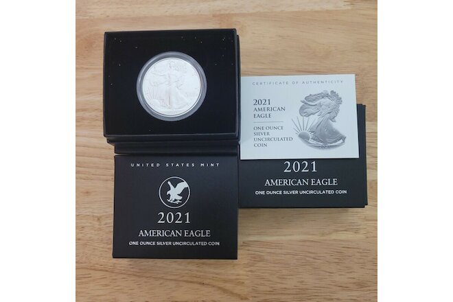 New 3x American Eagle 2021 One Ounce Silver Uncirculated Coin 21EGN US Mint