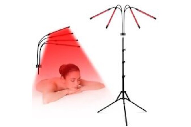 Red Light Therapy for Body 80LEDs Infrared Light Therapy with Adjustable Brac...