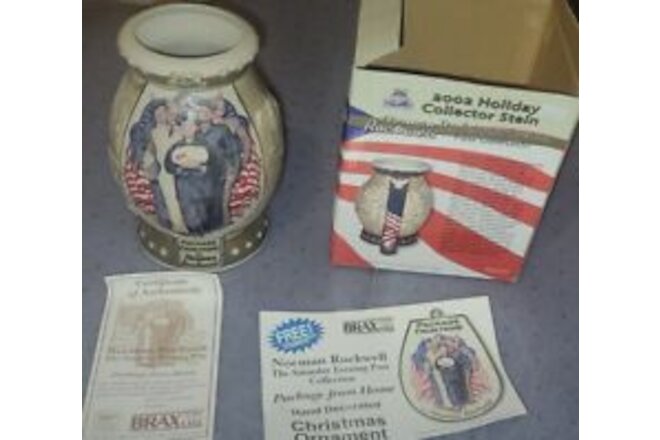Miller Beer Holiday Stein - Norman Rockwell  "Package From Home" - 2002