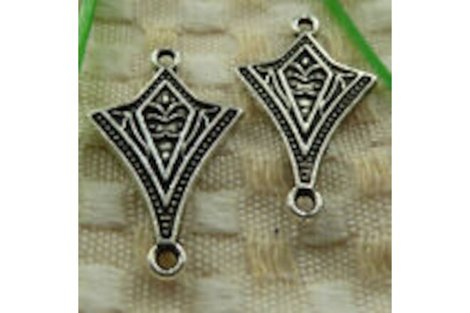 174 Pcs Tibetan Silver Nice Connectors 28X18MM S3764 DIY Jewelry Making