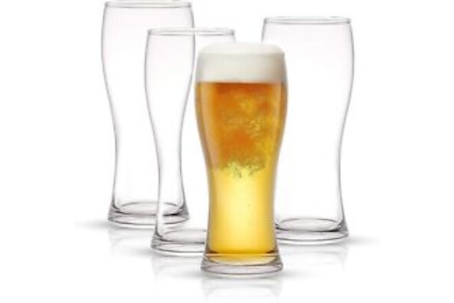 JoyJolt Callen 15.5oz Beer Glasses Set of 4 . NEW