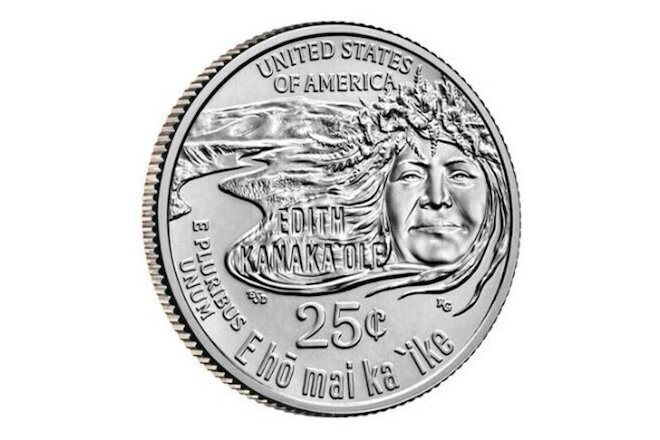 2023 American Women Quarters Edith Kanaka'ole P & D 2 Coin Set ***PRE-SALE***