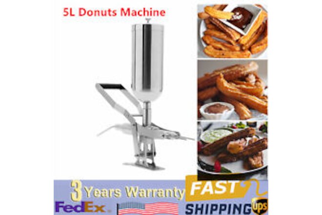 Manual Donut Filler Stainless Steel Latin Fruit Donut Machine 5L Commercial