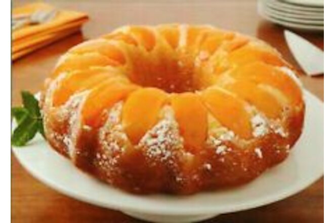 *Desserts/Sweets-"Double Peach Pound Cake" (A Picture w/Recipe on Back/ {G250}