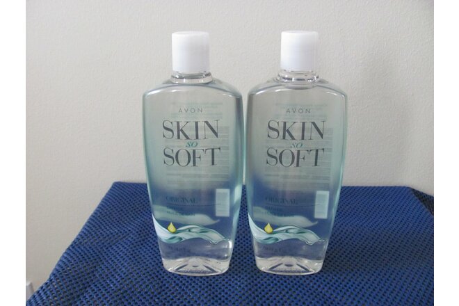 2 New Avon ORIGINAL Skin So Soft Bonus Size Bath Oils - 25 fl.oz.- Sealed