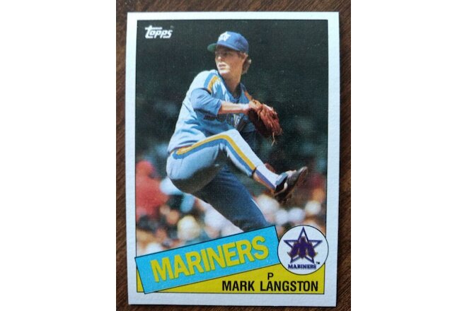 1985 Topps Mark Langston #625 Rookie RC and 1987 Topps mini #71  Price Drop