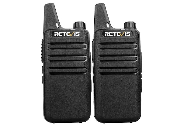 Retevis RT22 UHF Two Way Radio  Walkie Talkie 2W CTCSS/DCS VOX For Family(2pcs)
