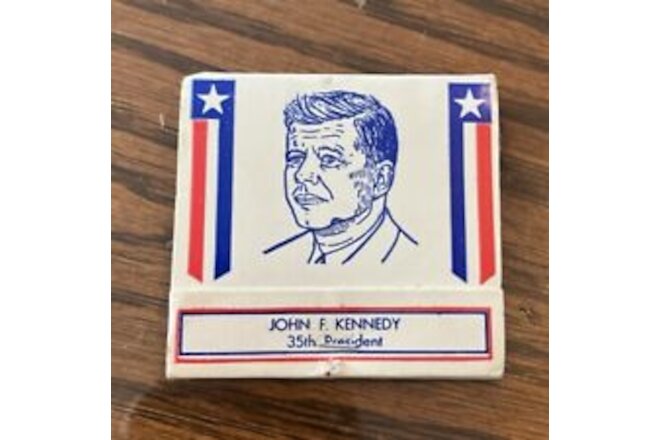 Vintage NOS US Presidents John F. Kennedy Matchbook-Unused Advertisement