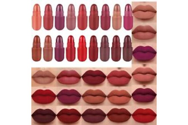 18 Pack Mini Capsule Makeup Lipstick Set Matte Lipstick Lipstick Set Ladies