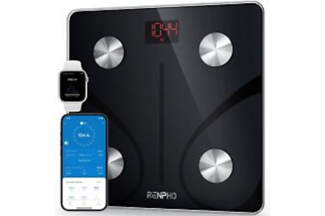 RENPHO Smart Scale for Body Weight, Digital Bathroom Scale BMI Weighing Bluet...