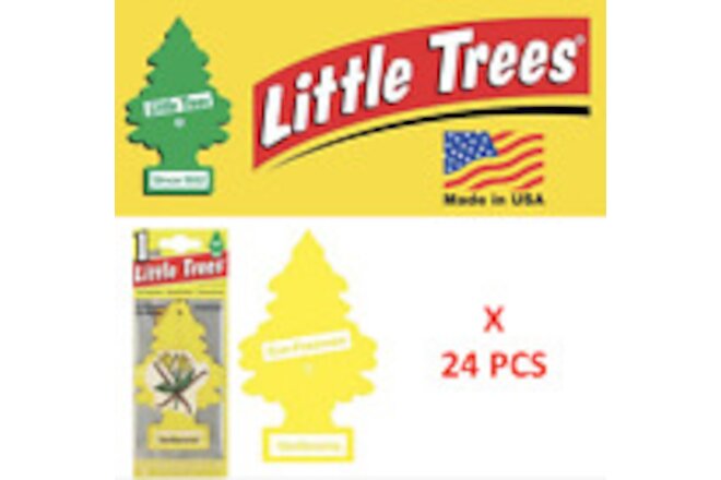 Freshener Vanillaroma  10105 Little Tree Vanilla Aroma  MADE IN USA Pack (24)