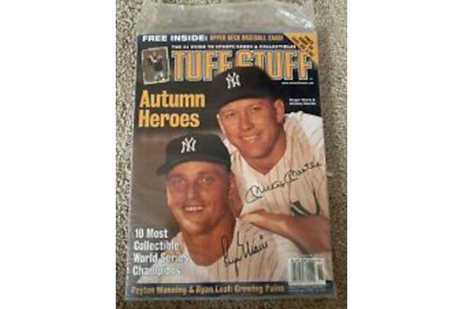 Tuff Stuff Price Guide From November 1998 With Mickey Mantle And Maris Sealed