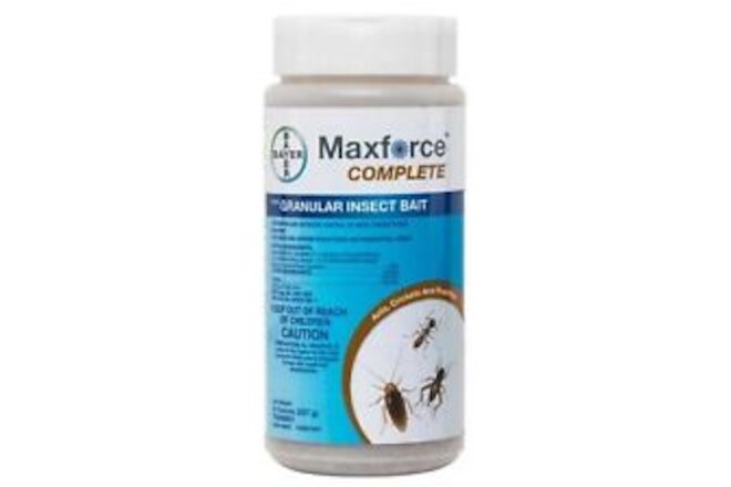 8 oz Maxforce Complete Granule Bait KILLS Ant Roach Earwig Silverfish