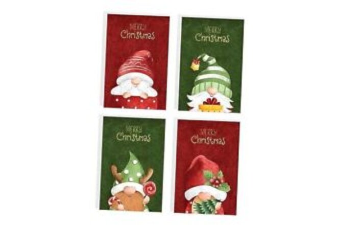 easykart labels 20 Christmas Gnome Cards with Envelopes & 20 Cards Gnome Theme