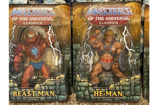 Masters of the Universe Classics 2008 thru 2012 Collection MOC MIB
