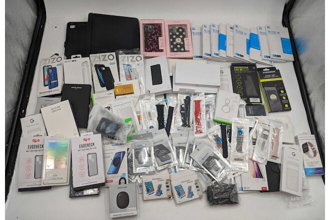 Assorted Phone Accessories (Case, Screen Covers, Etc.) - Lot of 88 -AC0786