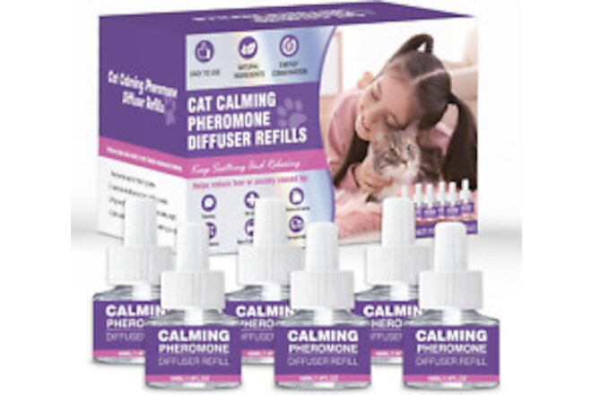 Cat Pheromones Calming Diffuser Refill 6 Pack Multicat Pheromone Diffusers Refil