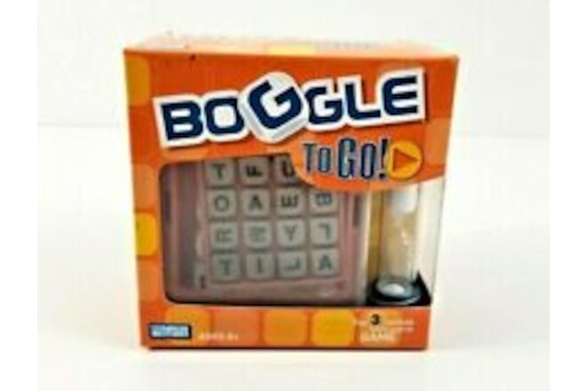BOGGLE TO GO Portable Game Travel Game Hasbro Parker Brothers 2005 NEW SEALED