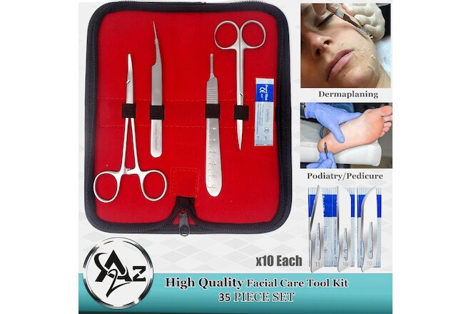 Best Dermaplaning Dead Skin Removing Face Care Kit - Disposable Blade #16,10,11