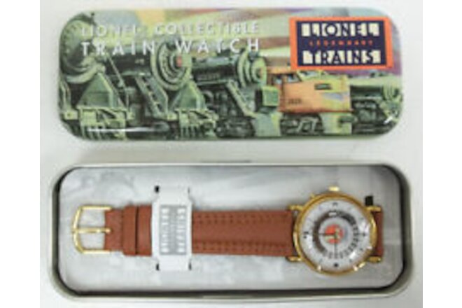 Lionel Collectible Telebrands Watch With Moving Train Rectangle Tin