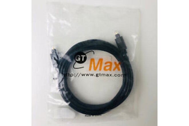 Toslink Optical Fiber Optic Male Male Digital Audio Cable 12ft Long CABFOT002