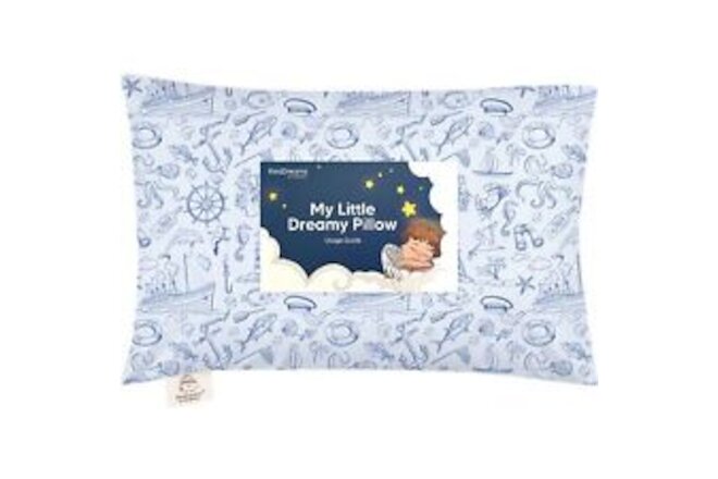 Toddler Pillow with Pillowcase - 13x18 My Little Dreamy Pillow, Organic Cotto...