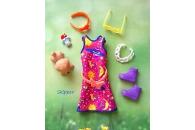 🌻Mattel Barbie Babysitter Inc Skipper Doll Clothes, accessories and shoes#E🍃