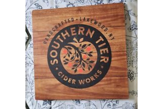 Beer Sign Wooden Souther Tier Cider