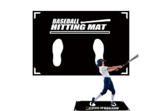 Baseball Hitting Mat Hitting Practice Equipment for Baseball Green Batting