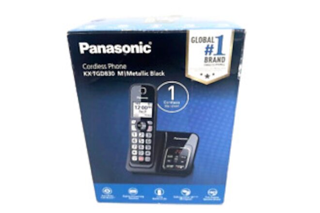 Panasonic KX-TGD830M DECT 6.0 Expandable Cordless Phone System Sealed Free Ship