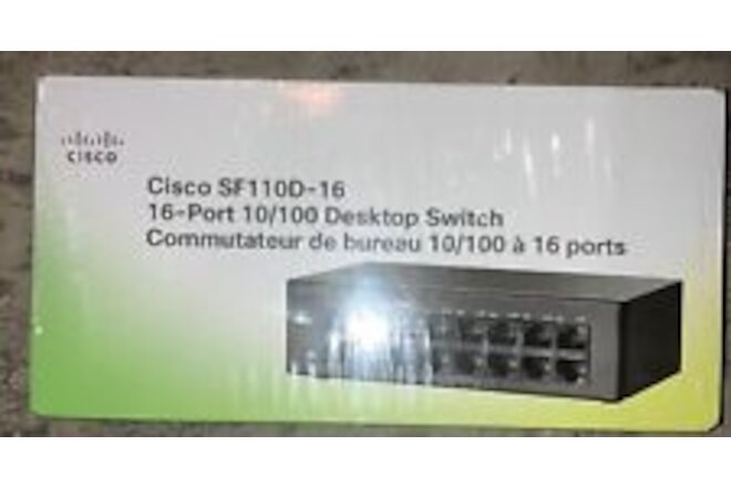 BRAND NEW SEALED Cisco SF110D-16 16 Port Ethernet Switch 10/100base