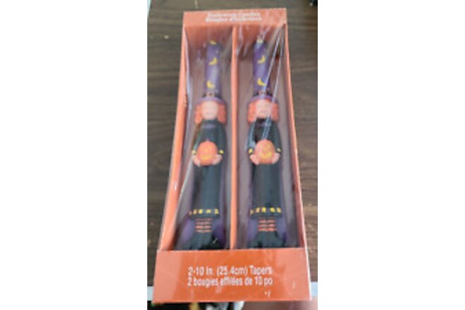American Greetings Good Witch Halloween Candles Tapers Set of 2 Vintage New Pkg