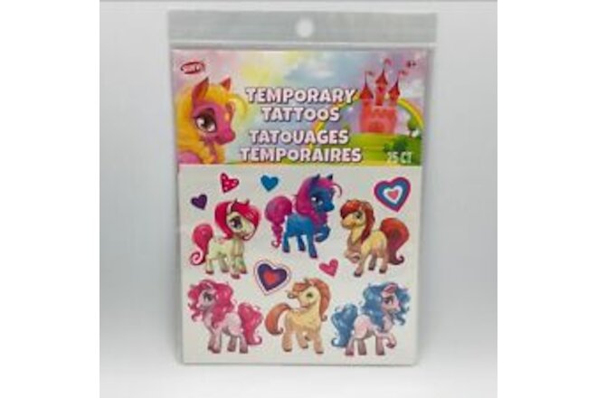 Unicorn Temporary Tattoos 25 Pony Party Favor Girls Birthday Gift Pink Stocking