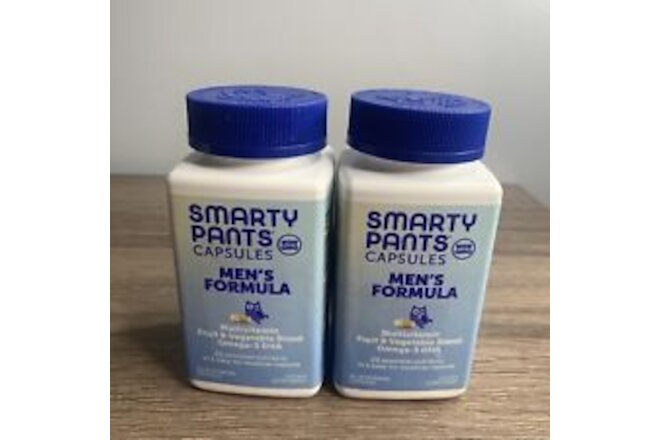 2x SmartyPants Multivitamin for Men Fruit&Veg. Blend Omega-3 DHA, Zinc 30 Caps