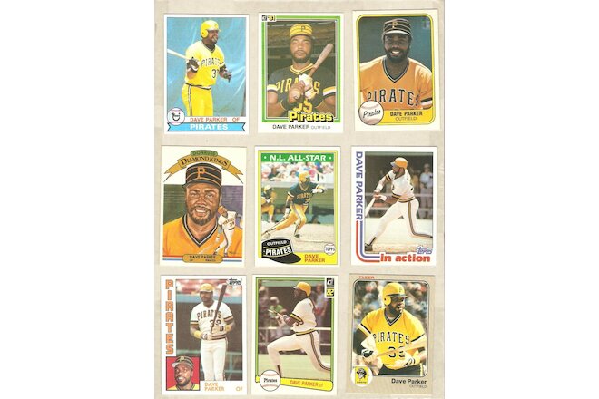 DAVE PARKER ( 51 ) DIFFERENT CARDS NM